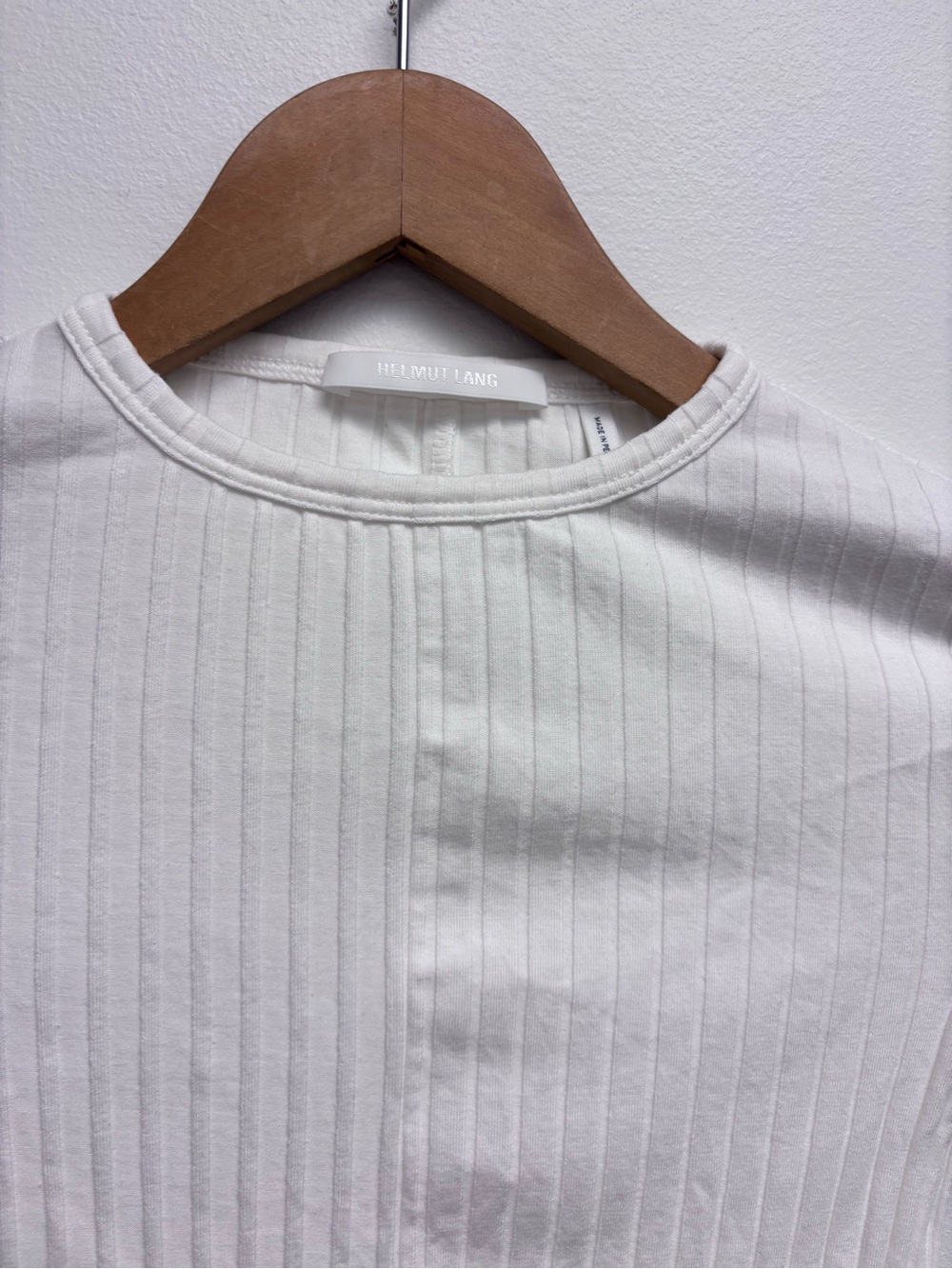 Helmut Lang Luxe Pima Ribbed Top - Picture 6 of 13
